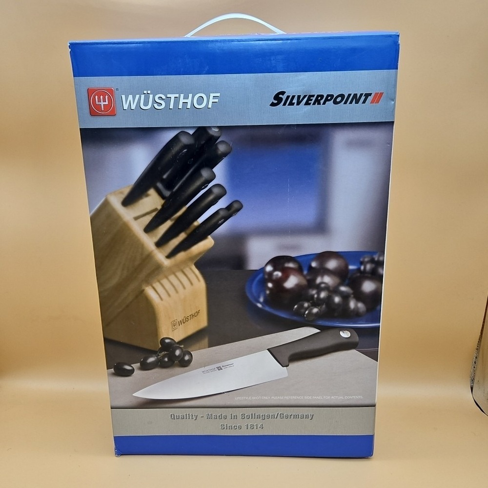 Wusthof Silverpoint 2 Knife Block Set 14 Piece #1577D BRAND NEW Made In Germany
